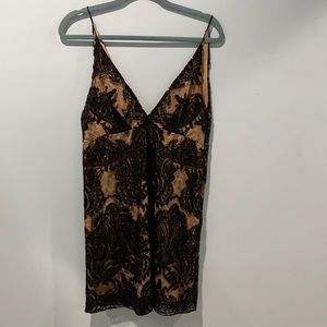 Stunning deep back and neckline free people, cocktail dress